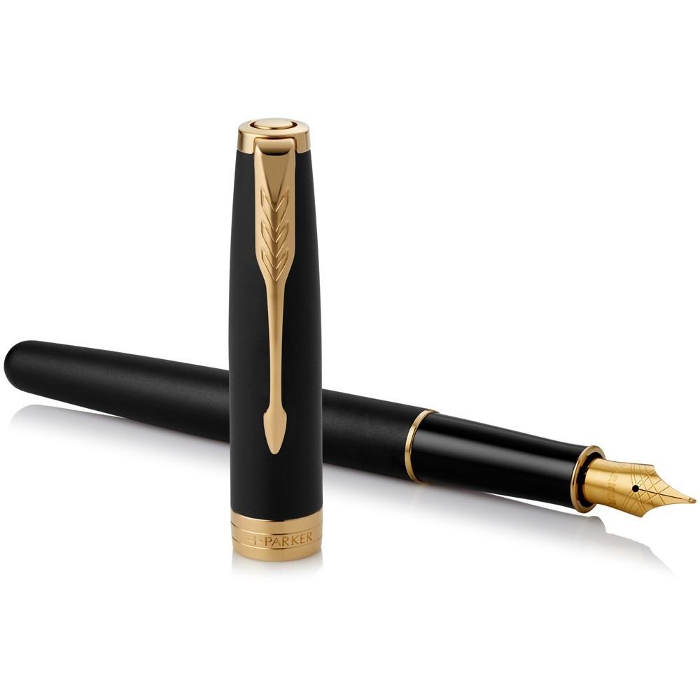 Перьевая ручка Parker Sonnet Matte Black FP F с логотипом Перьевая ручка Parker Sonnet Matte Black FP F с логотипом Фото 3
